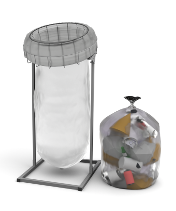 3. Trek omlaag voor een nieuwe zak